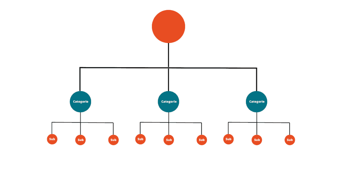 Boom structuur optimale website structuur